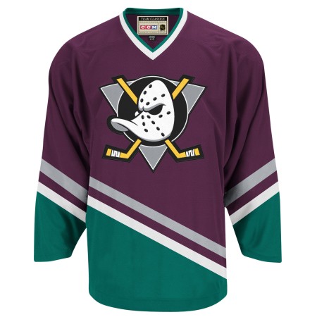 Miehille NHL Anaheim Ducks Mighty Ducks Pelipaita Blank CCM Throwback Authentic
